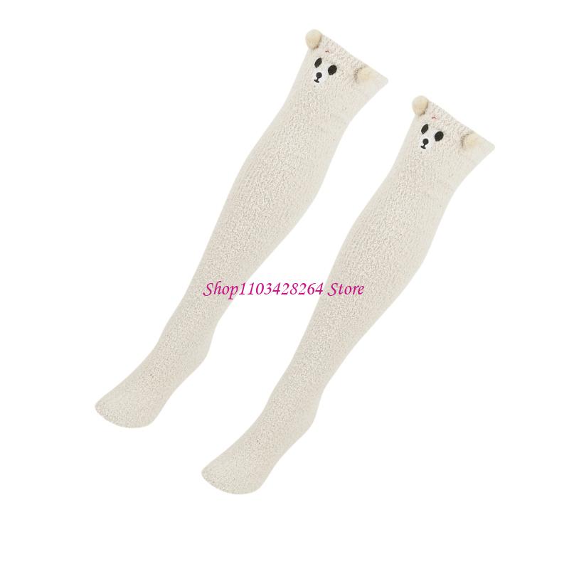 Cotton Wick Organic - Conforto inverno casa quente joelho meias