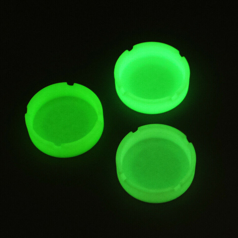 Weed Vaping Accessories - Cinzeiro Redondo Criativo Luminoso de Silicone