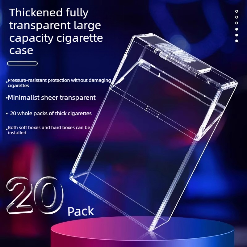 Smoking & Vaping Accessories - Transparente flip cover deslizante caixa de