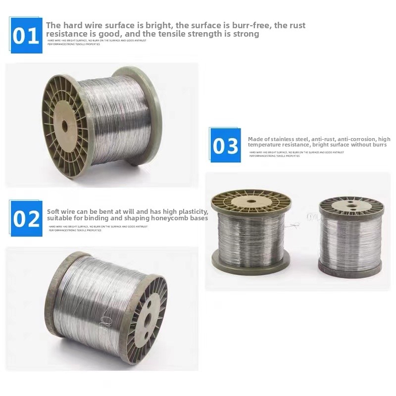 Stainless Wire Ss316 - 100 m/lote 0.1mm 0.2mm 0.3mm 0.4mm